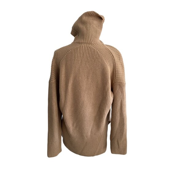 WAYF Camel Knit Turtleneck Long Sleeve Tunic Sweater Size Small - Picture 9 of 13